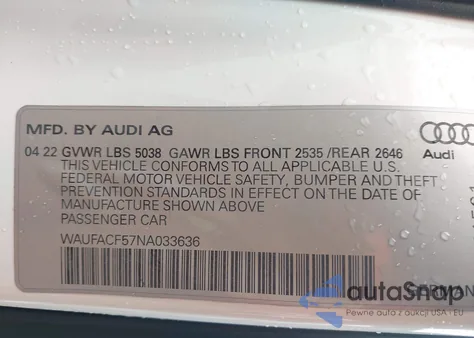 WAUFACF57NA033636